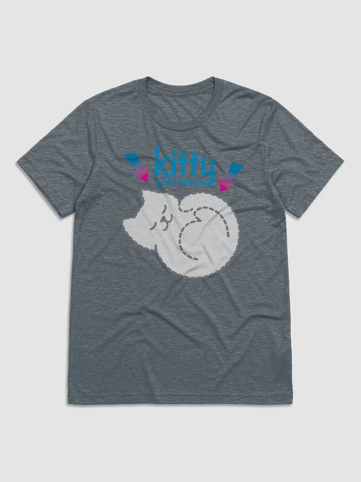 KITTY goes HERE! • triblend short sleeve t-shirt by Bella Canvas product image (1)