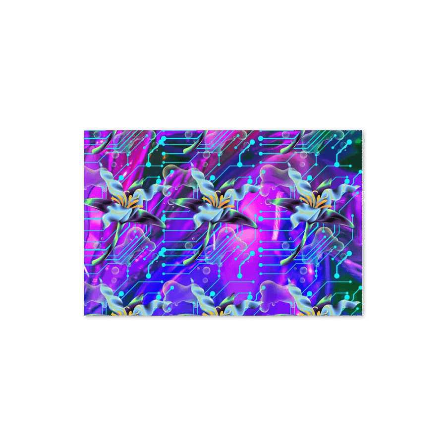 bright pink meta-magic greeting card product image (6)