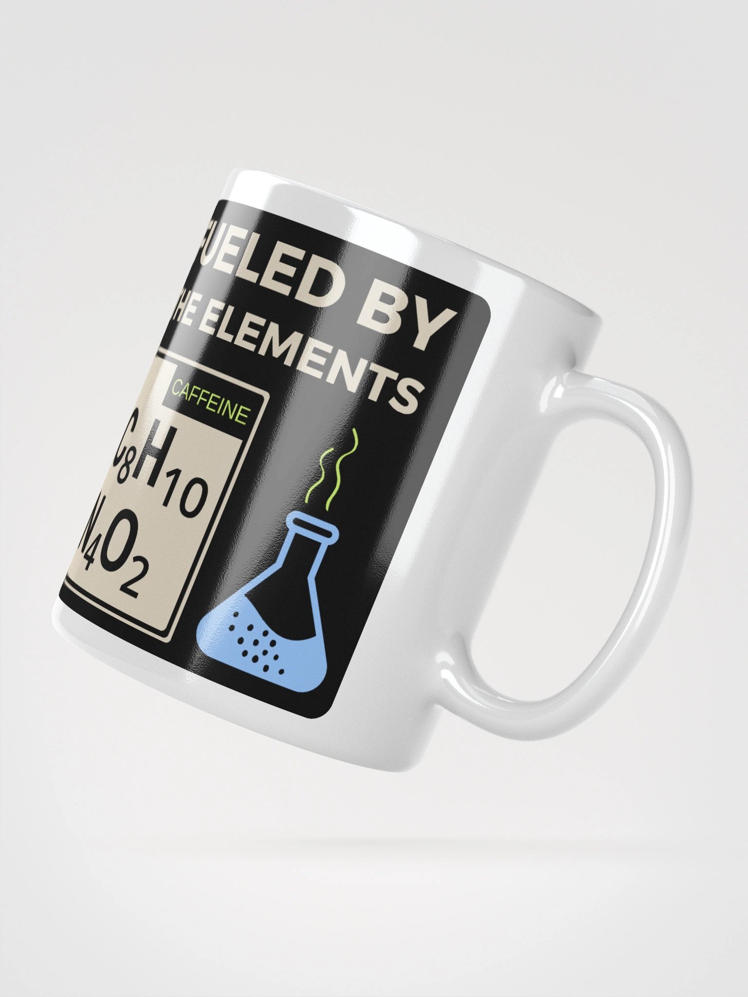 Fueled by the Elements Caffeine Molecule Science Mug – Nerdy Gift for Coffee Lovers product image (3)