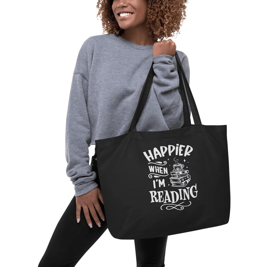 Happier When I'm Reading Bag product image (5)