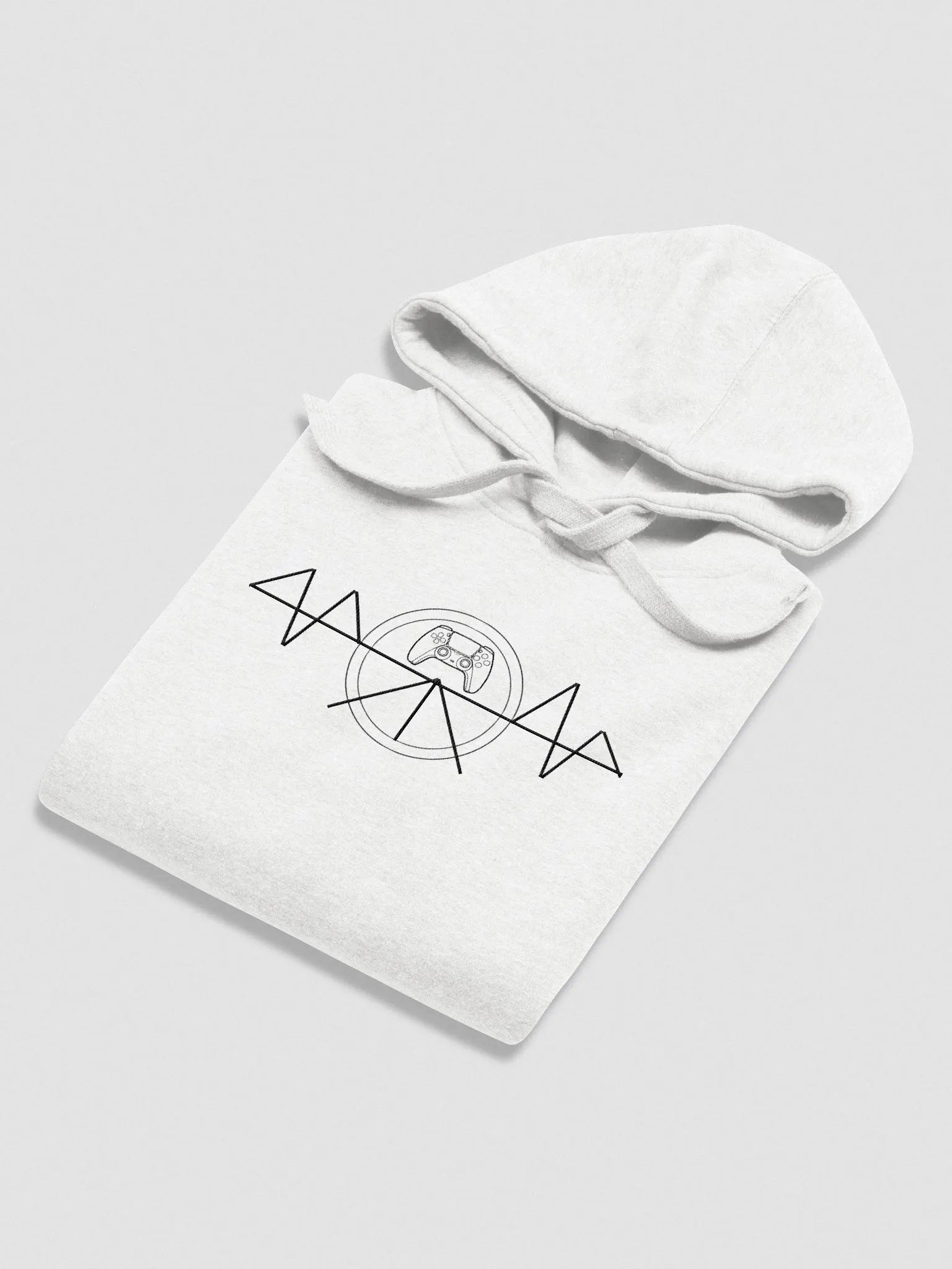 We're All Play Logo Hoodie - White with Black Logo product image (4)