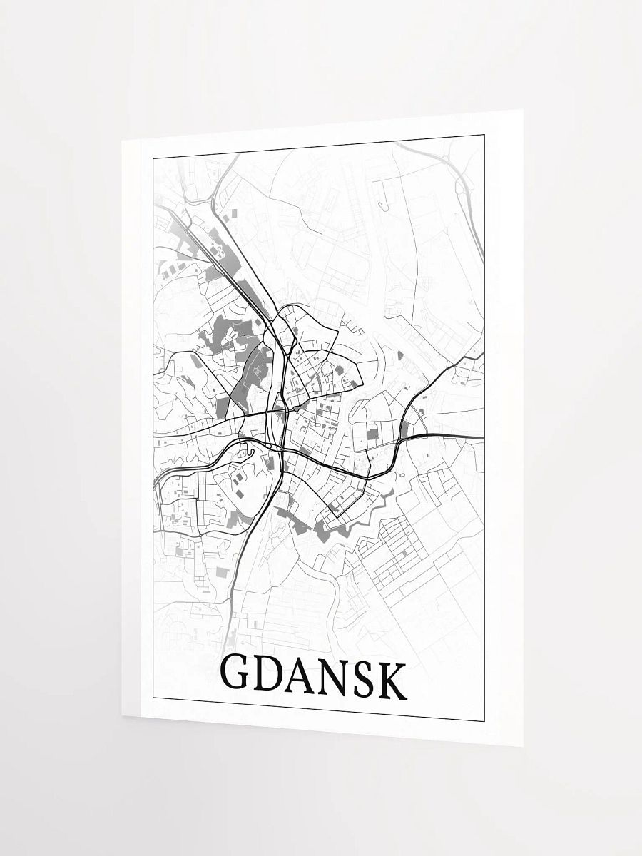 Gdańsk, Poland, city map print product image (8)