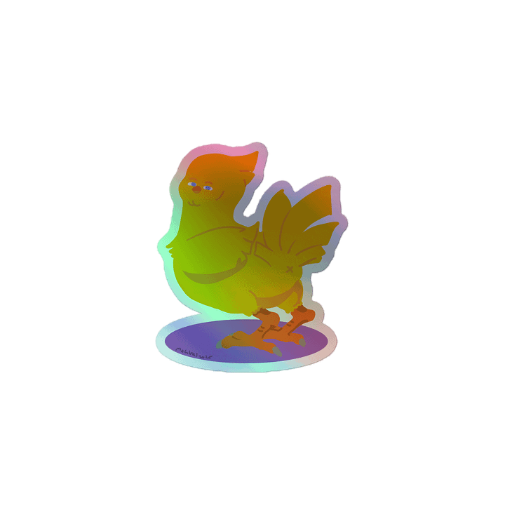 "Hey, what'cha doin' thur!?" Chocobo Sticker product image (1)