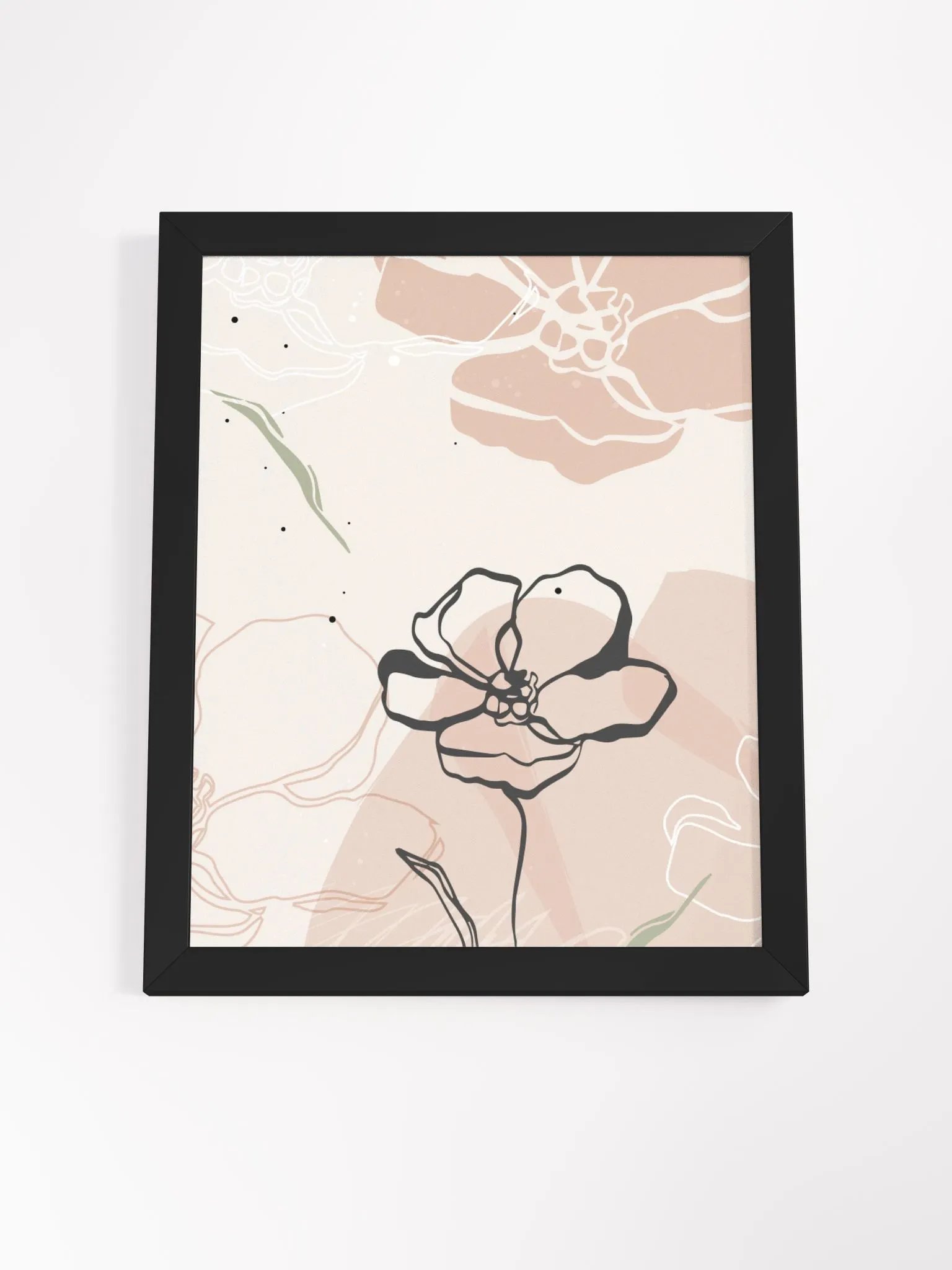 Minimalist Floral Framed Poster product image (59)