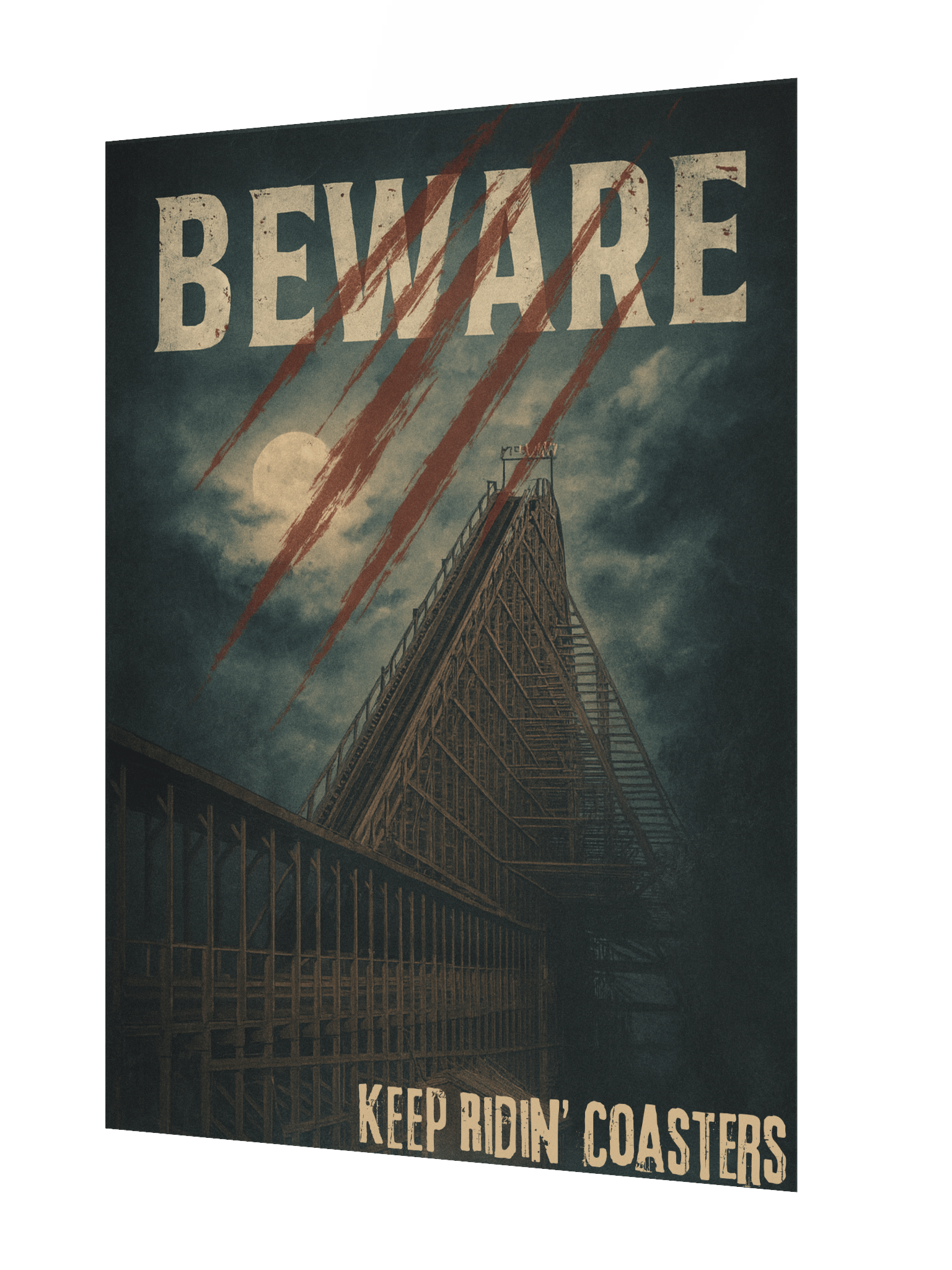 Beware of the Beast - Keep Ridin' Coasters 18x24 Inch Poster product image (2)