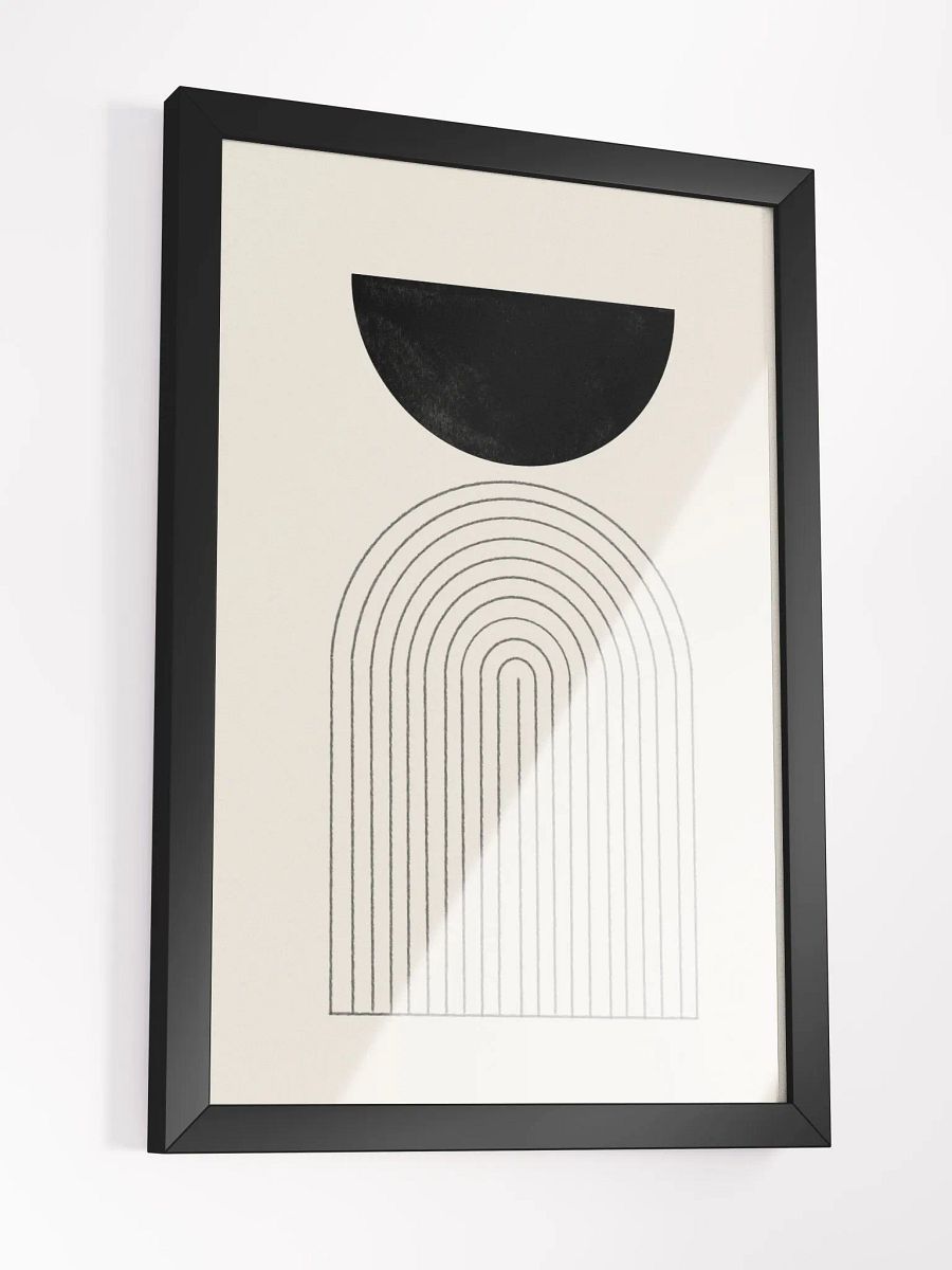 Minimalist Arch Framed Poster | Modern Elegance with Clean Lines & Neutral Tones product image (4)