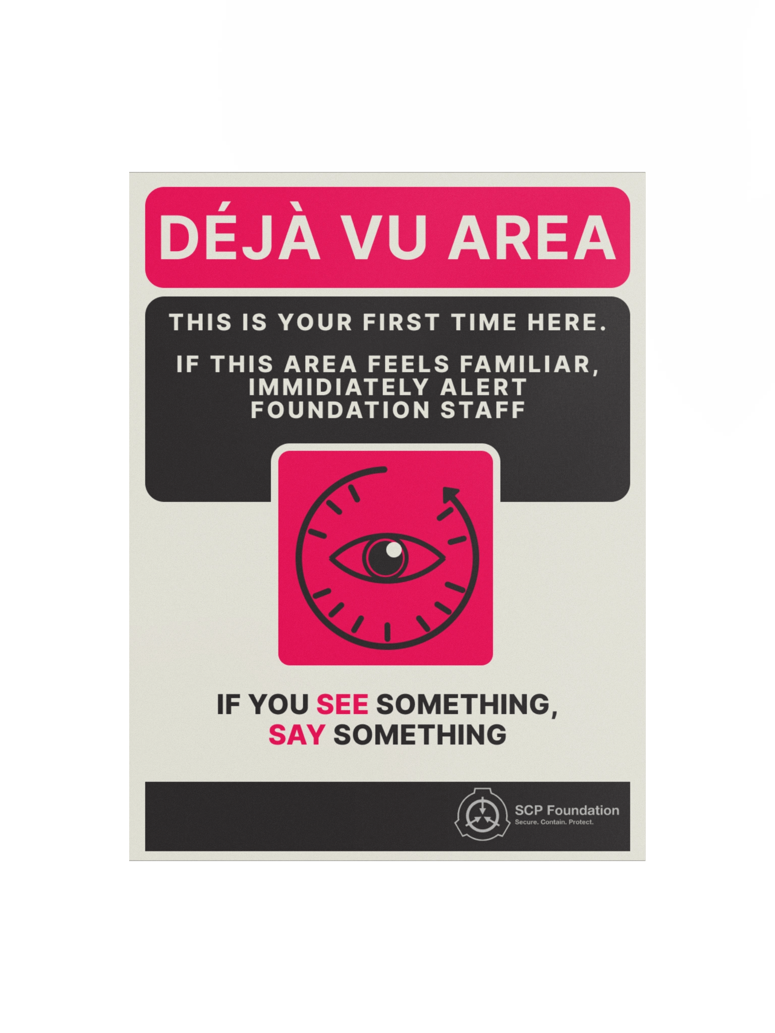 DEJA VU AREA Poster product image (1)