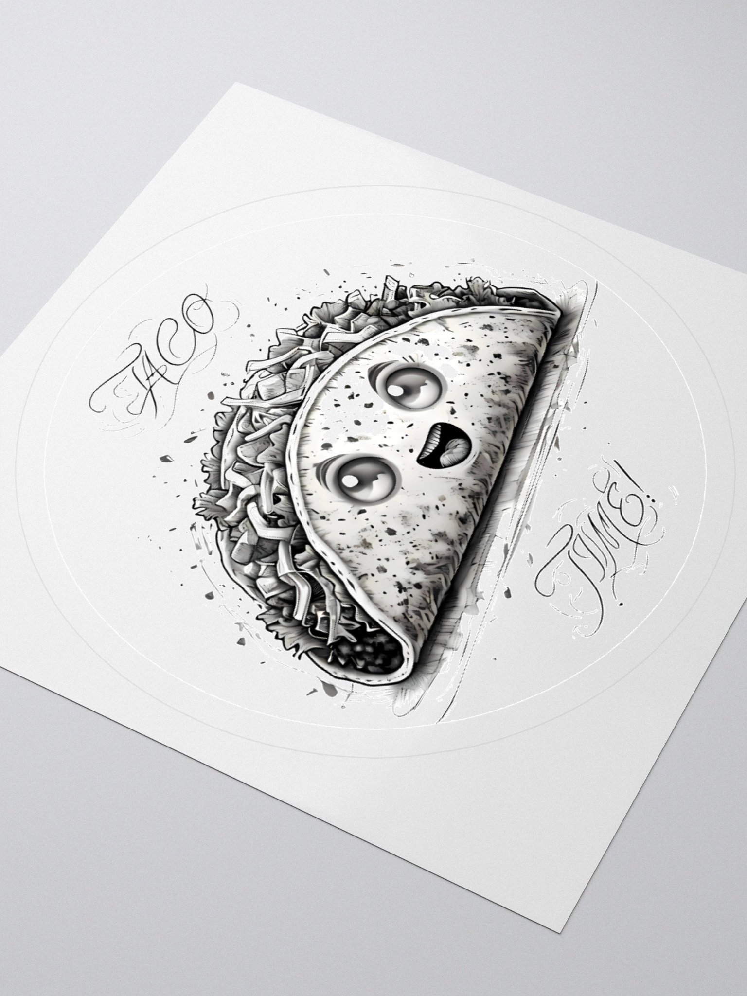 Cute Taco Time Sticker - Ideal for Taco Enthusiasts product image (8)