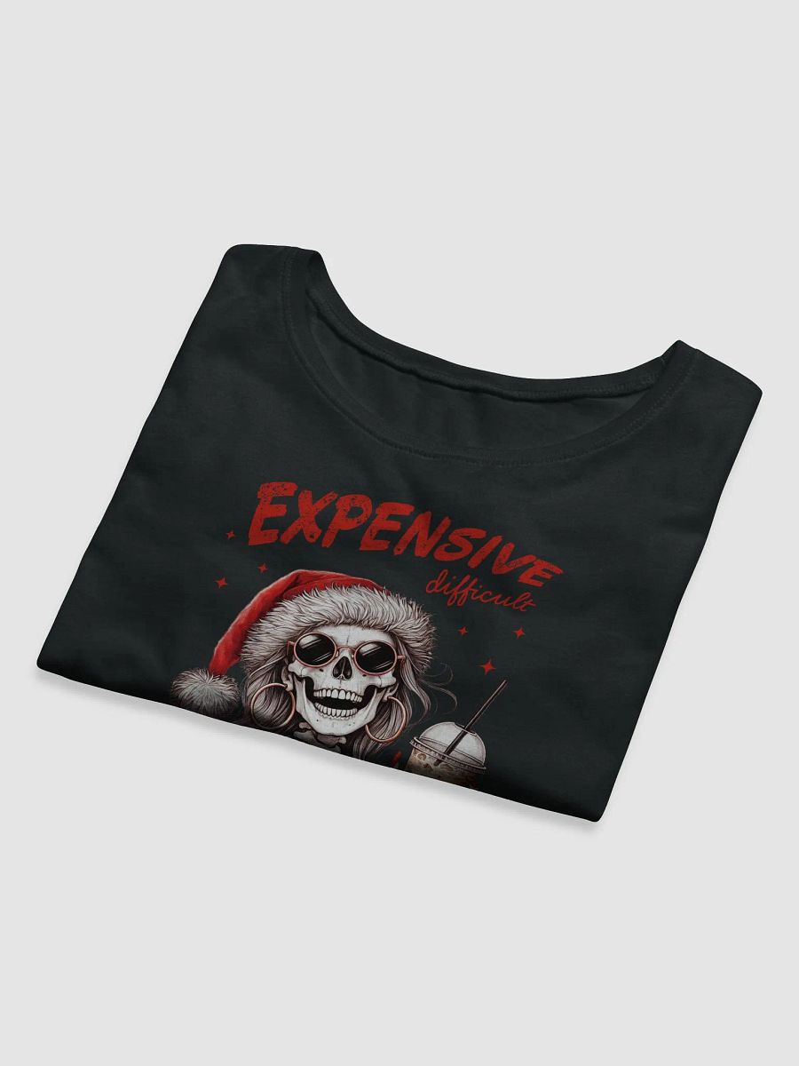 Sassy Skeleton Santa Crop Tee product image (22)