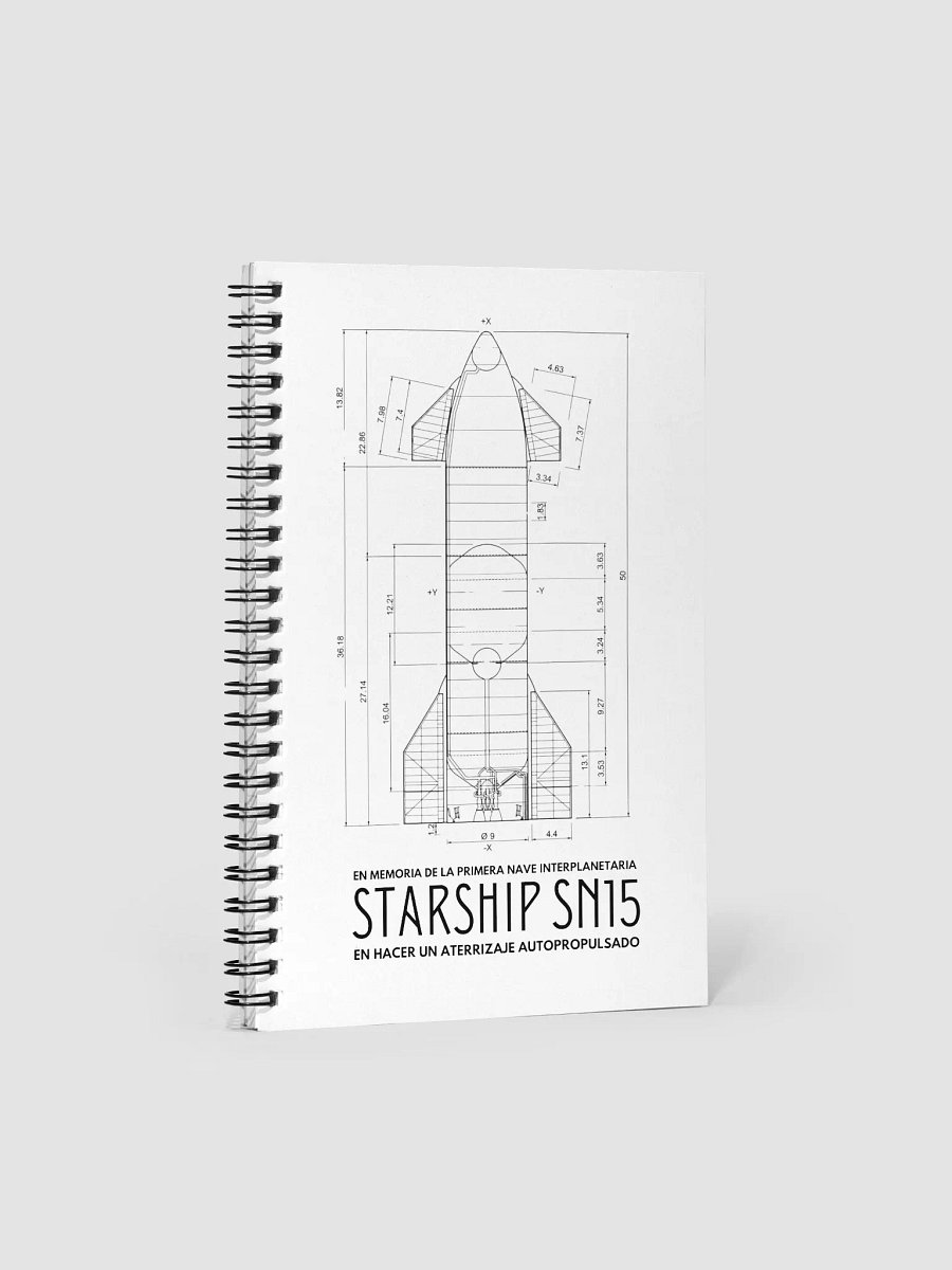 Libreta Starship SN15 Control de Misión product image (1)