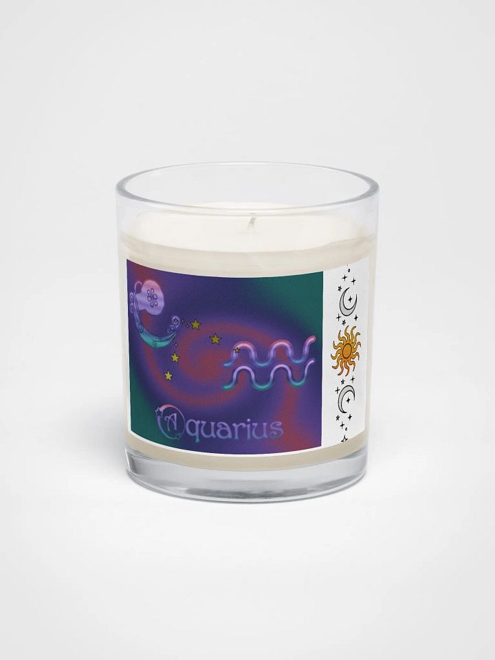 Zodiac Aquarius Soy Wax Candle product image (1)