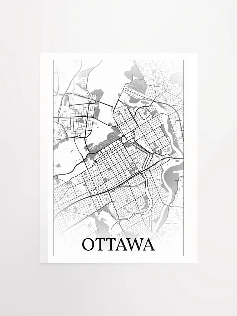Ottawa, Canada, city map print product image (1)
