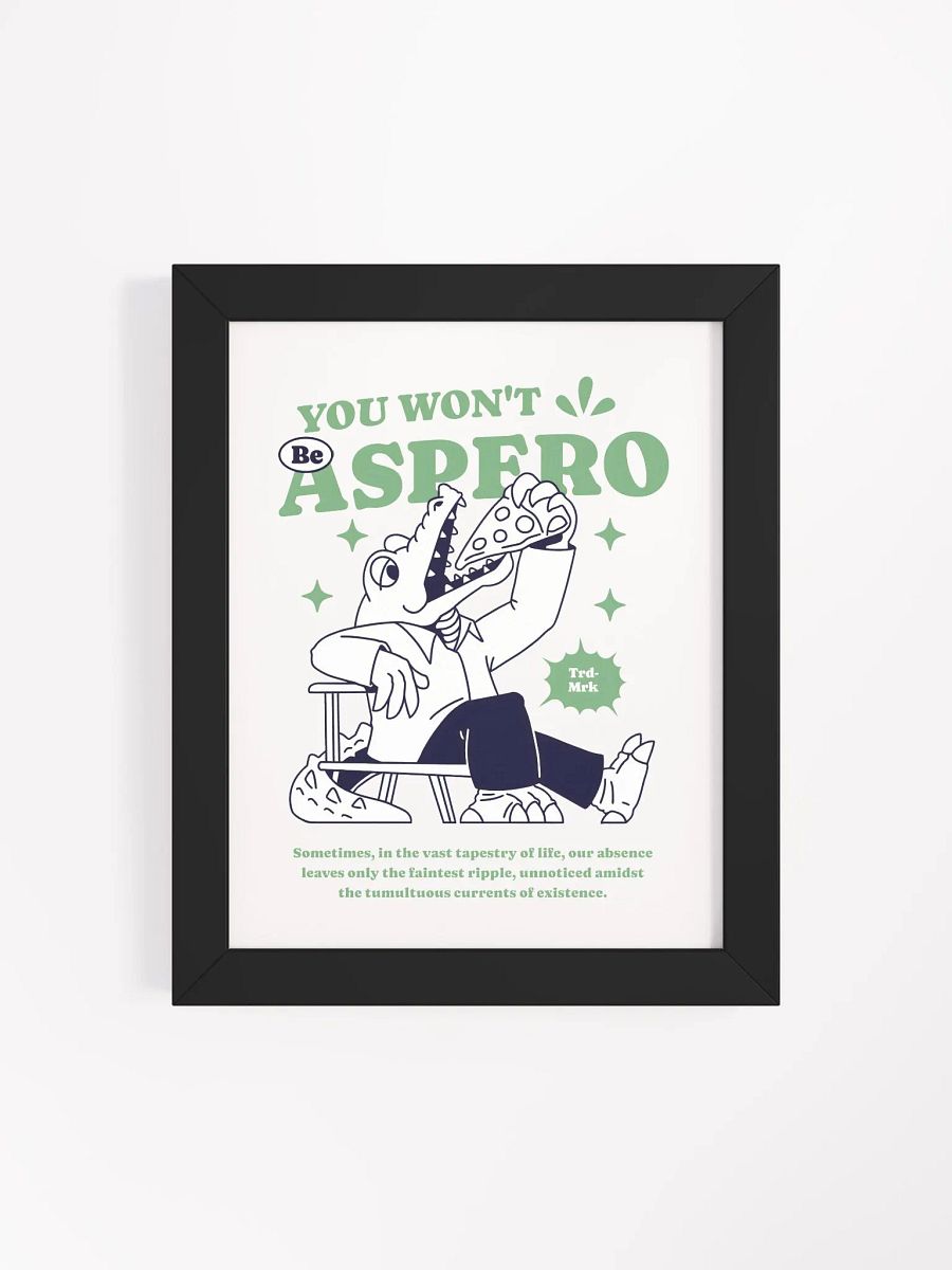 Reclining Crocodile Pizza Party Poster product image (117)