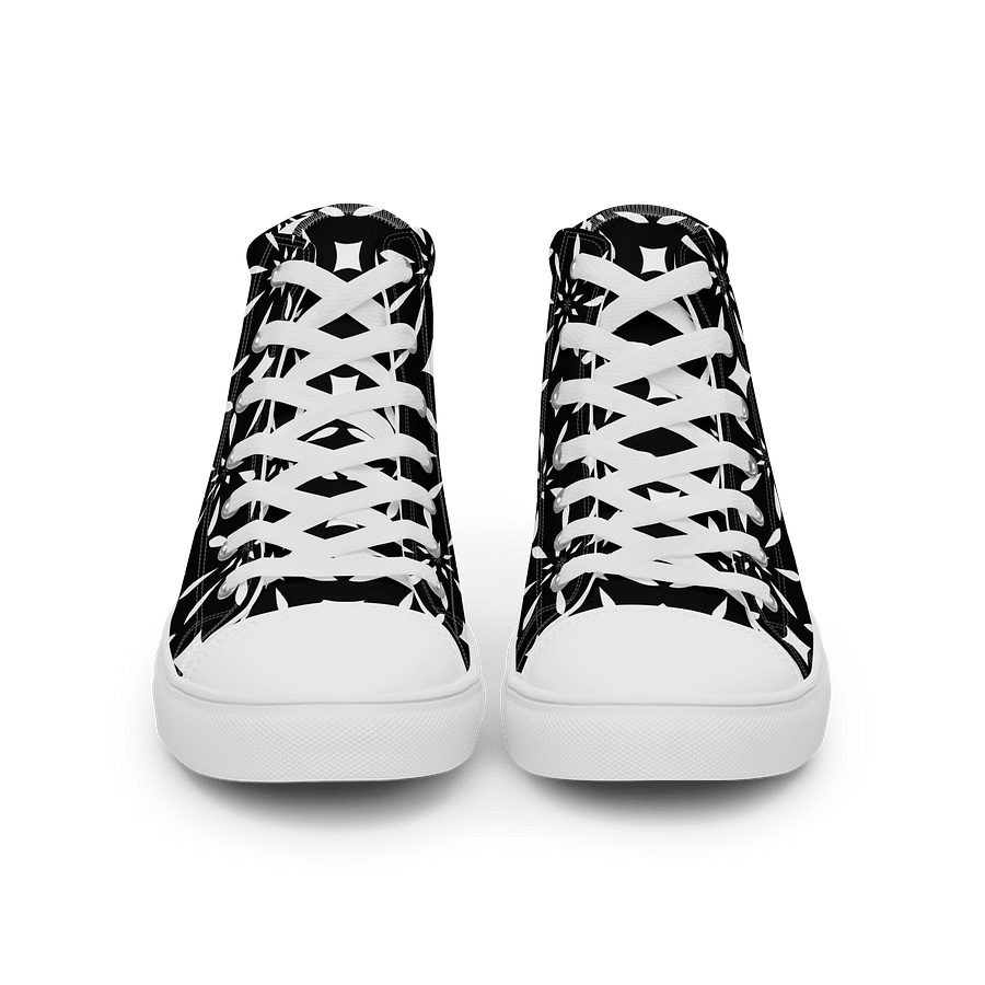 Black And White Symmetry Chic High Tops product image (5)