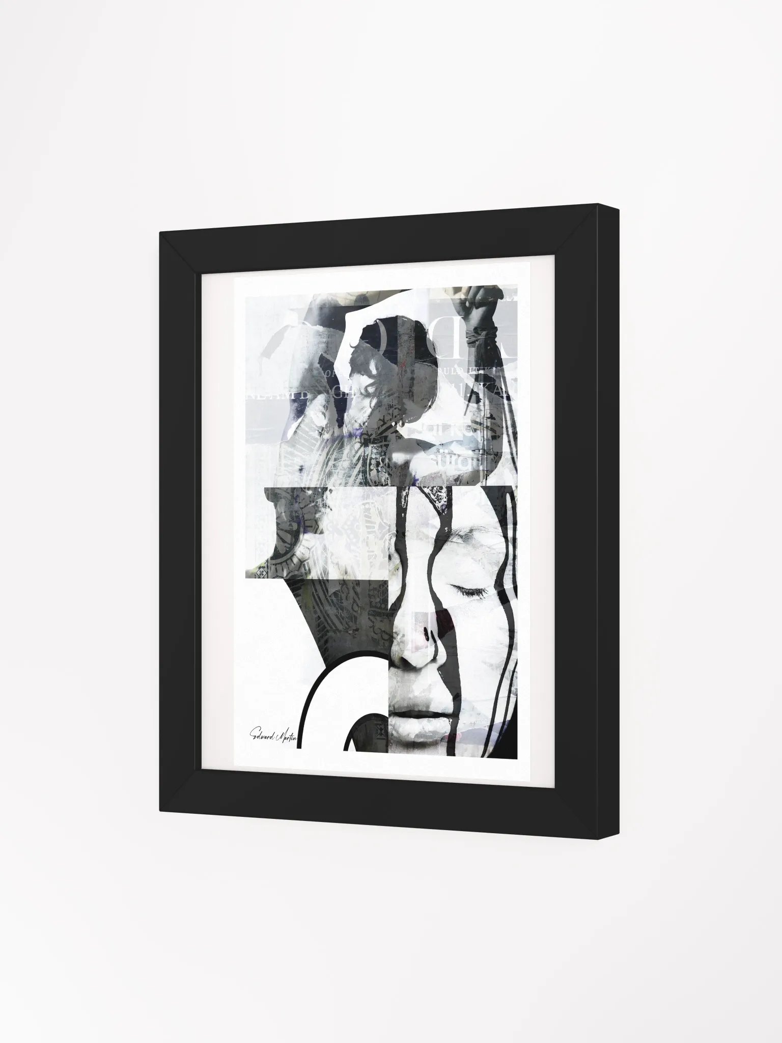 'Intrigue' by Edward Martin : Mixed Media Collage Print product image (3)