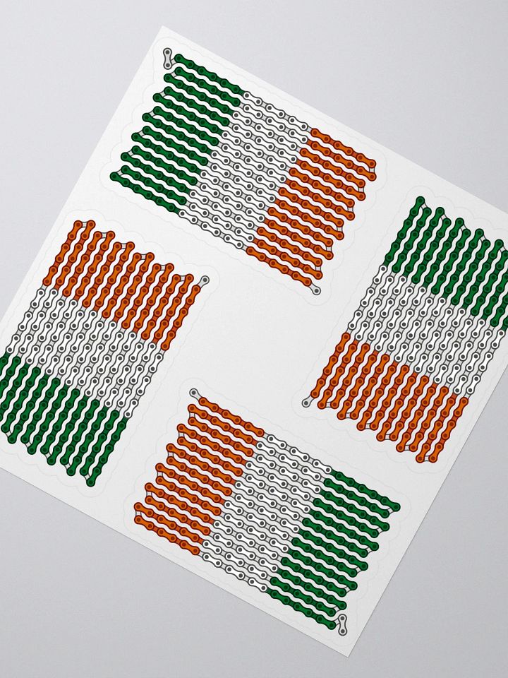 Ireland Bike Chain Flag Sticker 4 Pack product image (2)