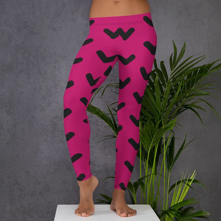 Vibrant V-Shape All-Over Print Leggings product image (5)