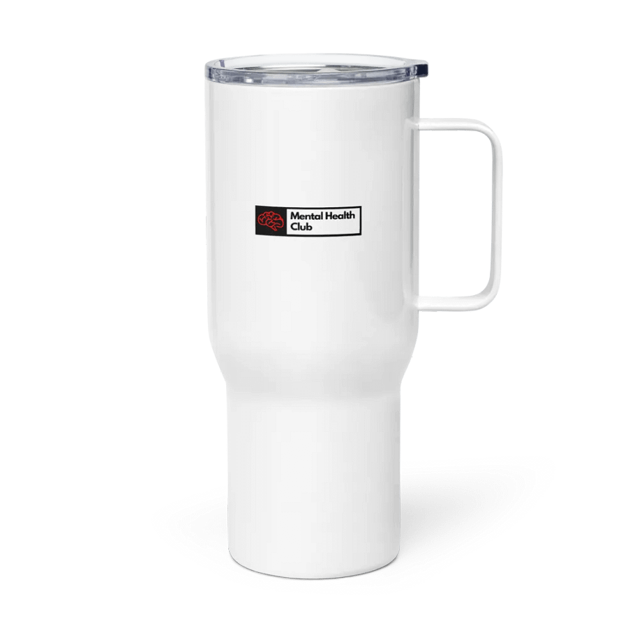 Running on caffeine and therapy: Stainless Steel Travel Mug product image (4)