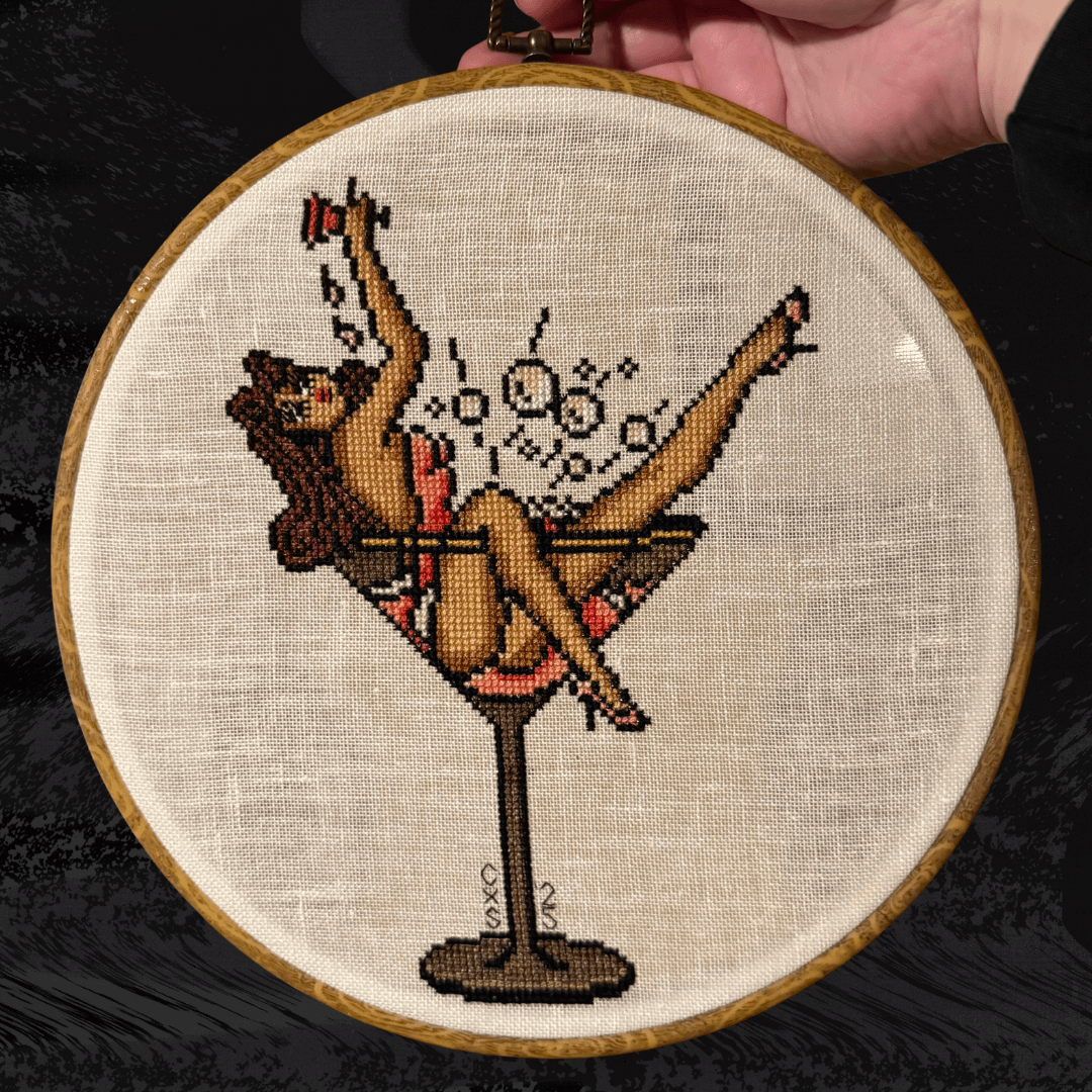 Sailor Jerry Martini Glass Cocktail Pin Up Pattern product image (1)