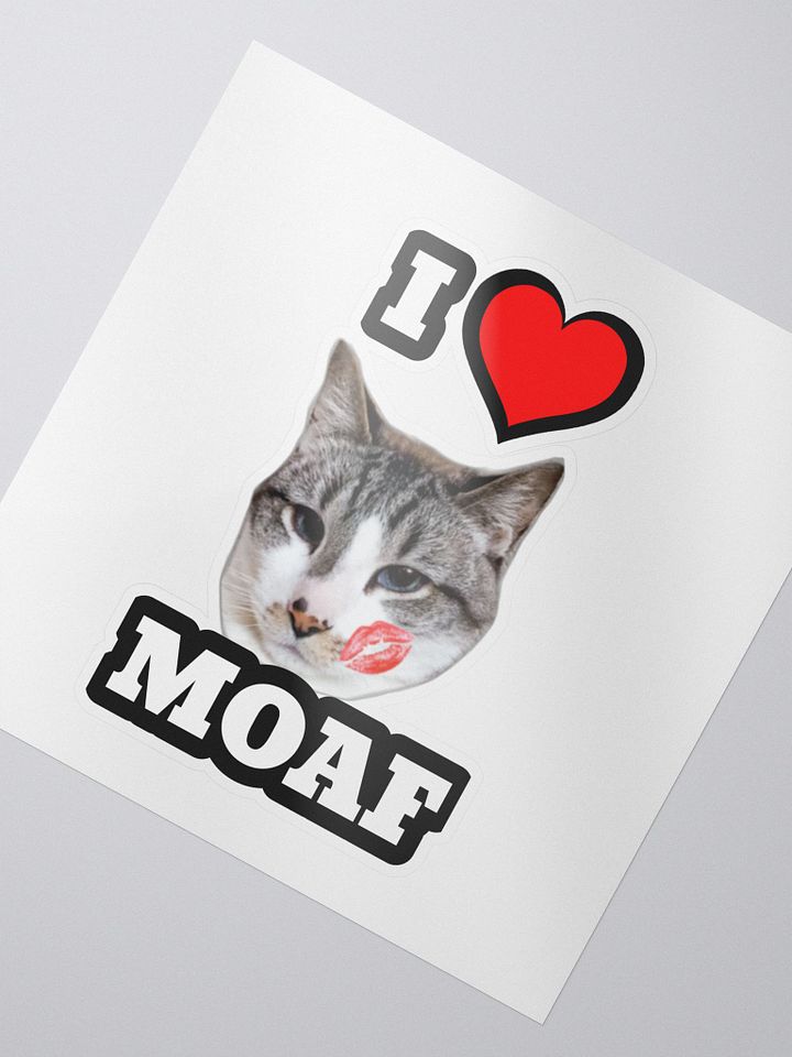 I ❤️ Moaf Sticker product image (2)