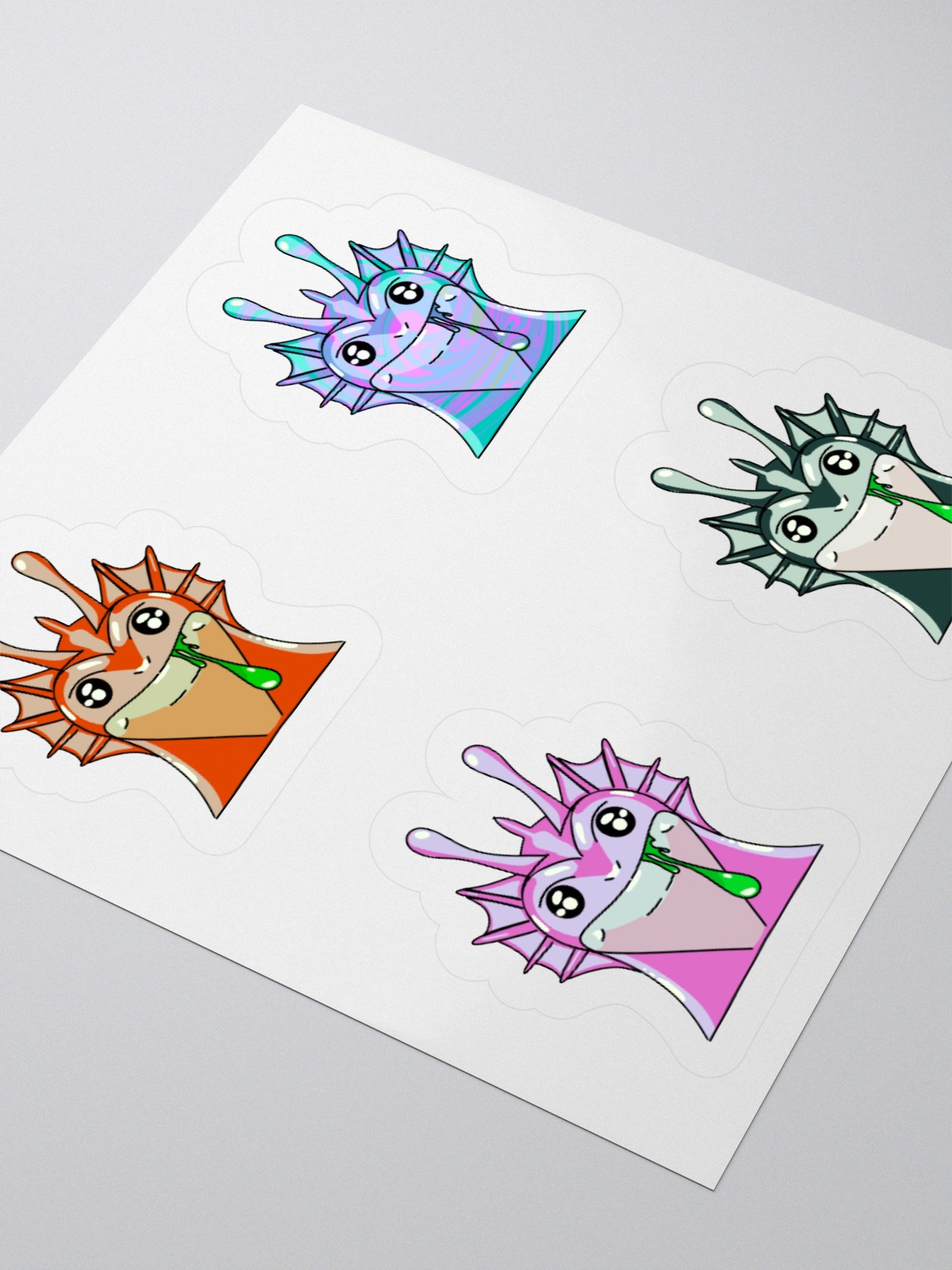 Custom Colored Ogapuu Sticker Sheet (Cool Puu Sheet) product image (7)