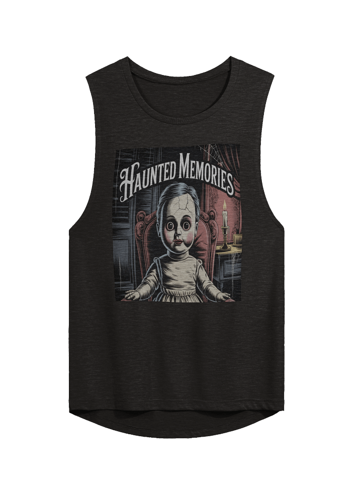 Midnight Veil Designs Women's Black Gothic Flowy Muscle Tank - Haunted Memories - S-2XL product image (1)
