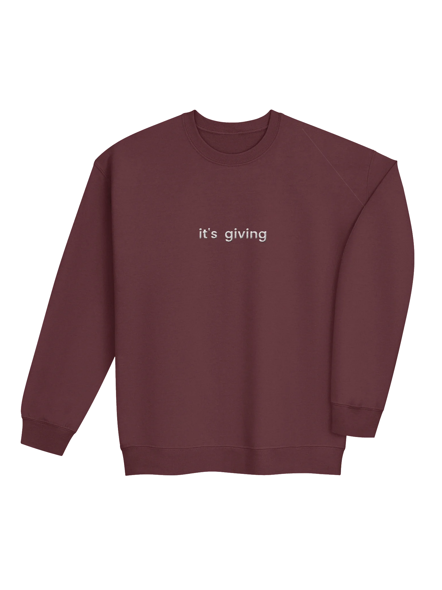 it's giving Dark Colors Crew Neck Sweatshirt - Embroidered product image (4)