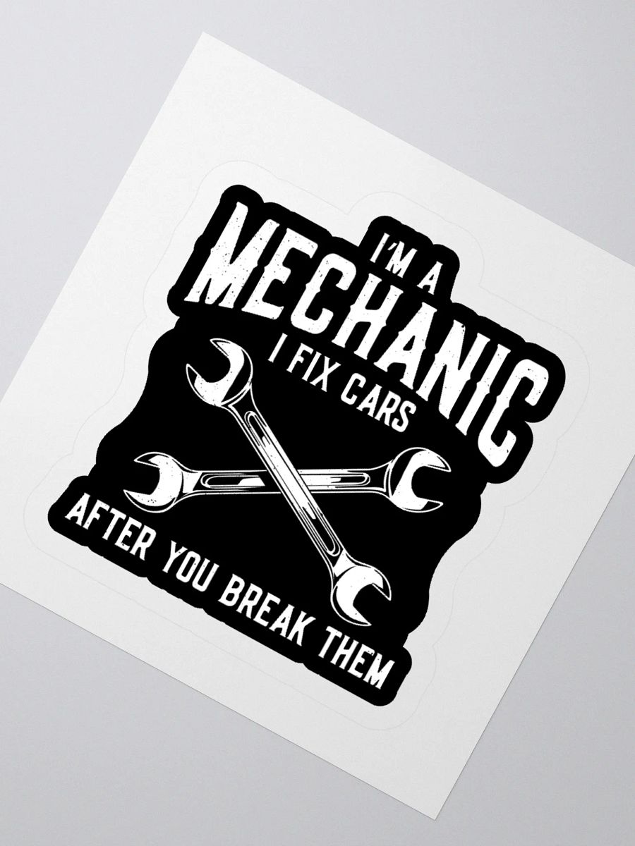 I Fix Cars Sticker – Funny Mechanic Garage Decal product image (6)