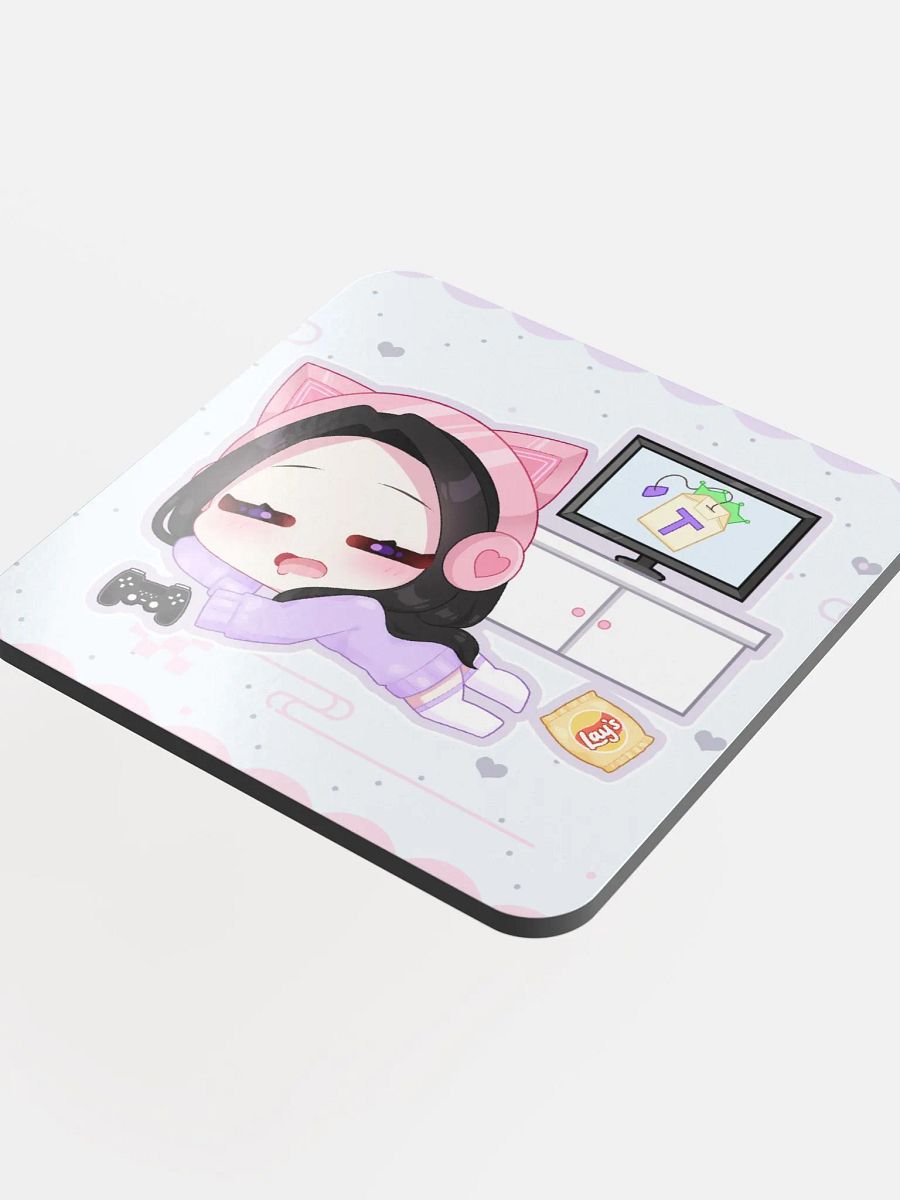 'Lazy Gamer' Chibi Coaster product image (4)