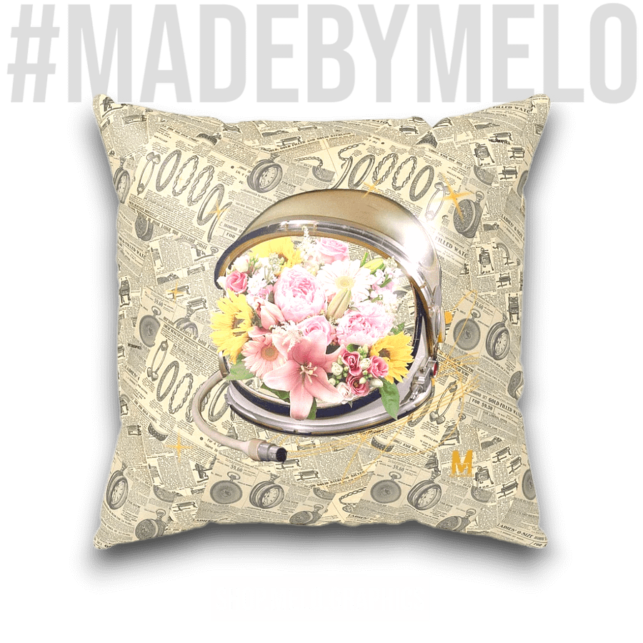 Floral Flyer - Square Pillow | #MadeByMELO product image (1)