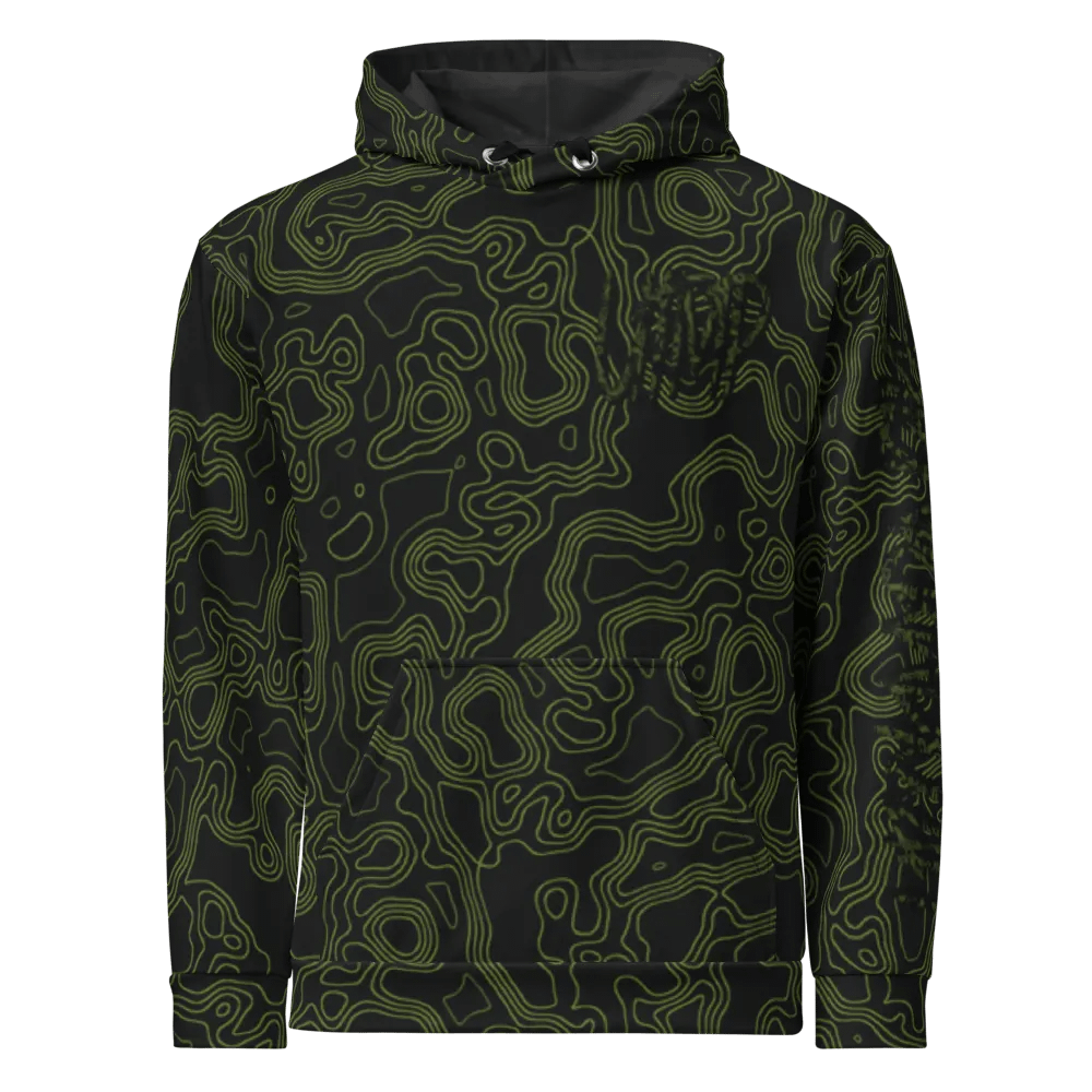 All-Over Print Hoodie - UTMP Topo Stealth Chest / Arm product image (1)