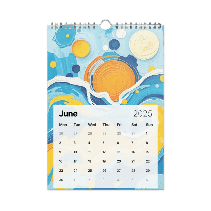 ART ABSTRACT WALL CALENDAR 2025 product image (8)