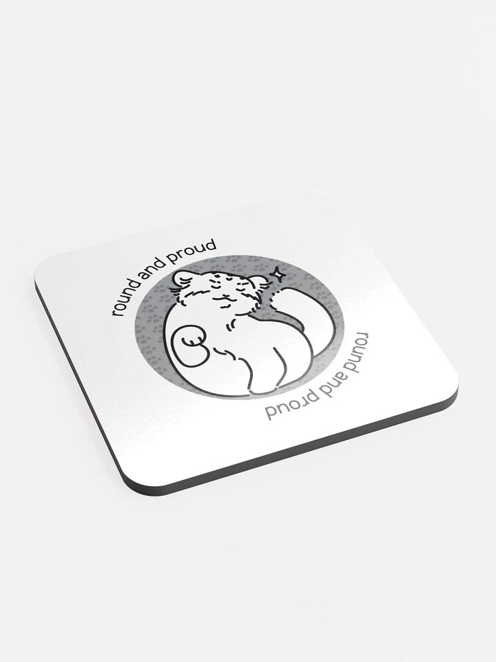Round and Proud Manul Unlabeled Version - Coaster product image (2)