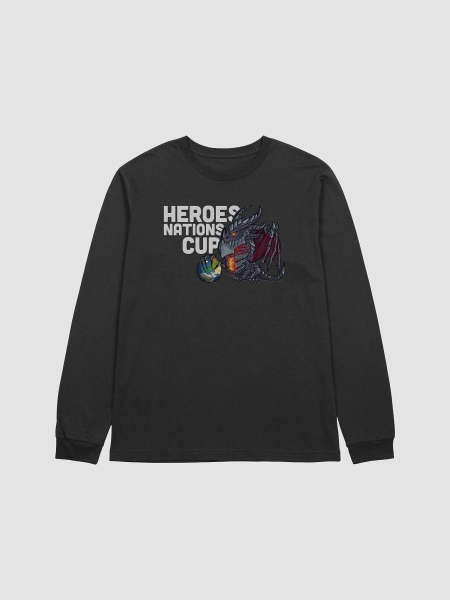 Nations Cup Deathwing Chibi - Black Long Sleeve T-Shirt product image (1)