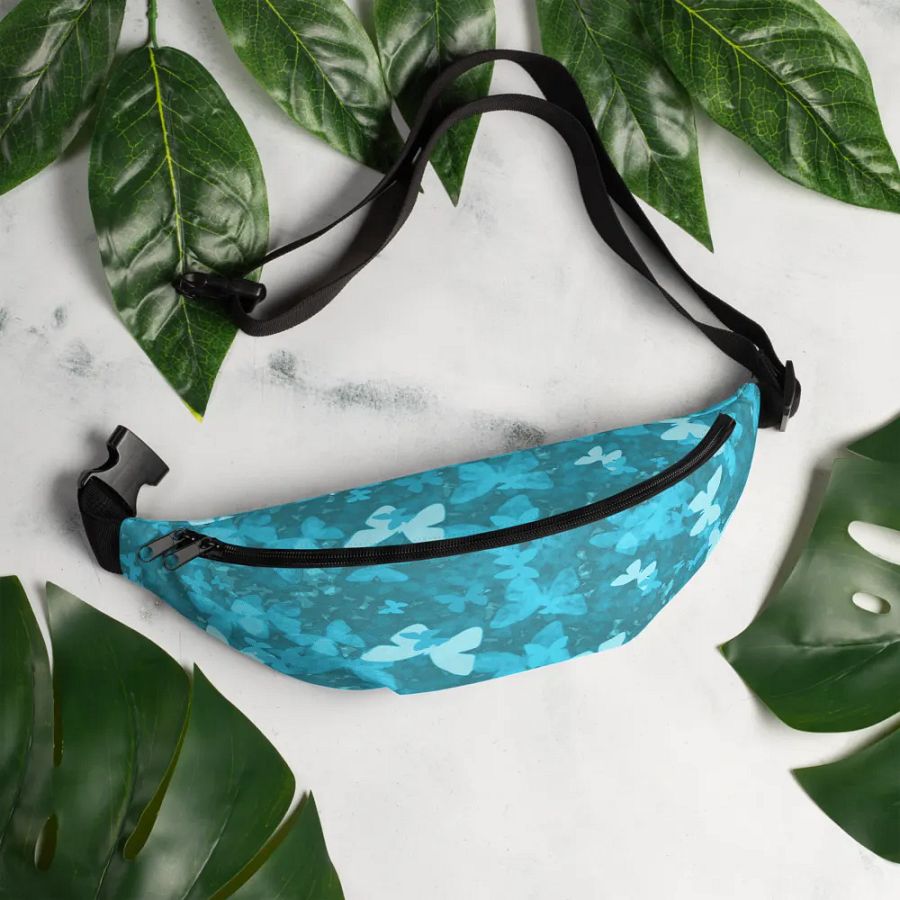butterflies in the blue fanny pack product image (8)