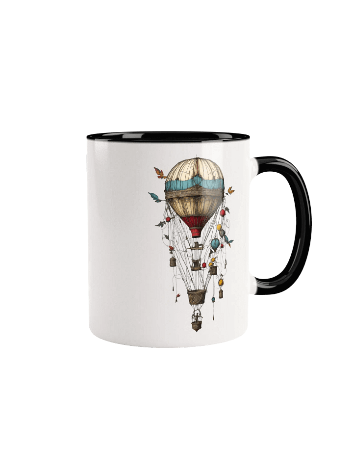 Whimsical Hot Air Balloon Ceramic Mug product image (2)