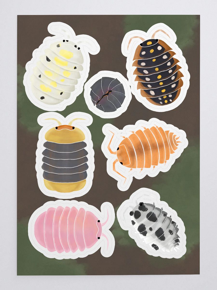 Isopod sticker collection product image (3)