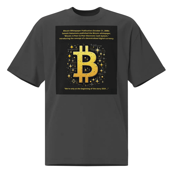 Bitcoin Whitepaper Commemorative T-Shirt product image (1)