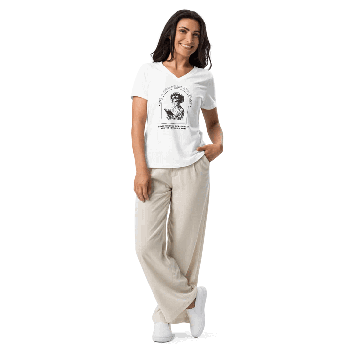 I'm a Christian Apologist Books V-Neck T-Shirt product image (26)
