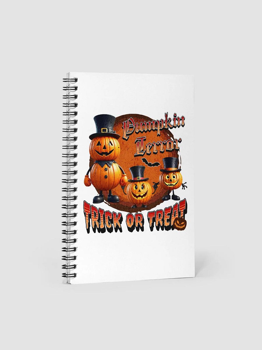Pumpkin Terror Trick Or Treat Spiral Notebook product image (1)