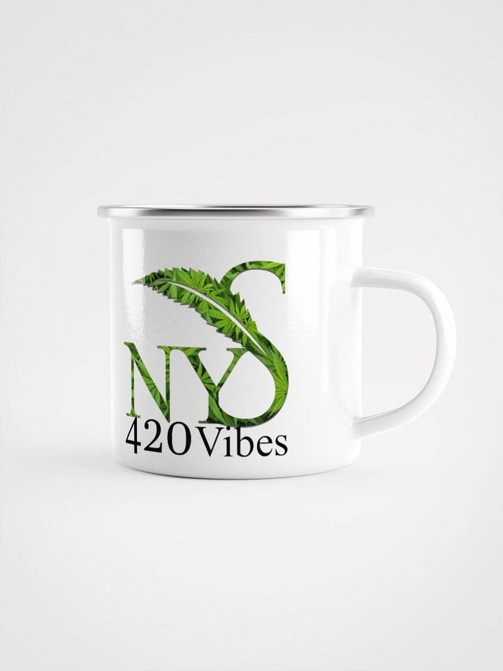 NYS 420 Vibe Leaf Enamel Mug product image (1)