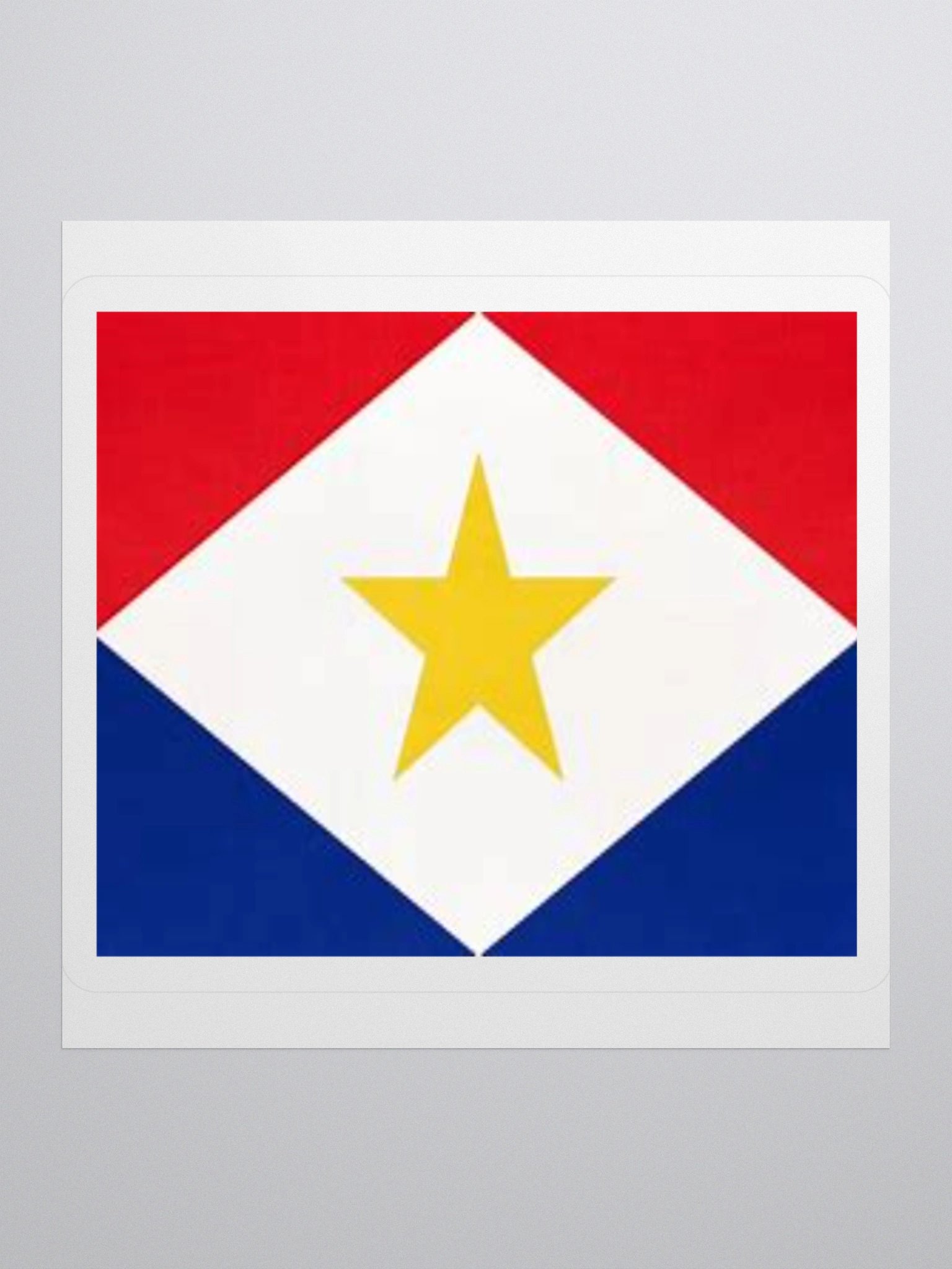 Saba Flag Sticker - Durable Vinyl for Indoor Use - Multiple Sizes Available product image (3)