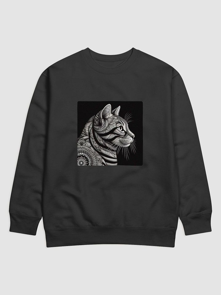 Geometric Feline Elegance Sweatshirt product image (5)