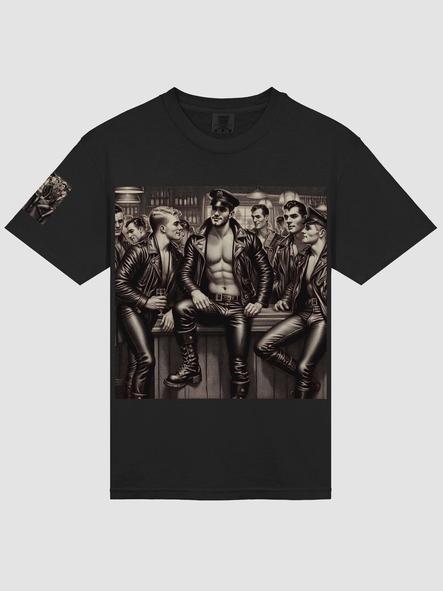 Vintage To Sir With Love Leather Daddy Berlin Leder Bar Pride Tom of Finland Tribute Graphic Design T Shirt product image (28)