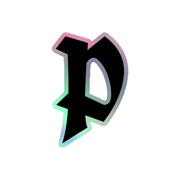 "P" Logo Holographic Sticker product image (2)