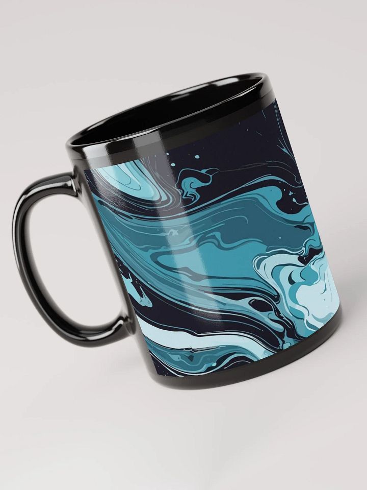 Marbled Teal Swirl Mug product image (1)
