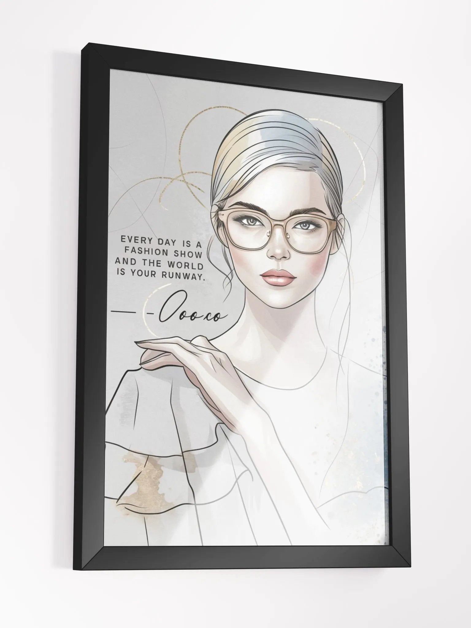 Chic Confidence Framed Poster product image (13)