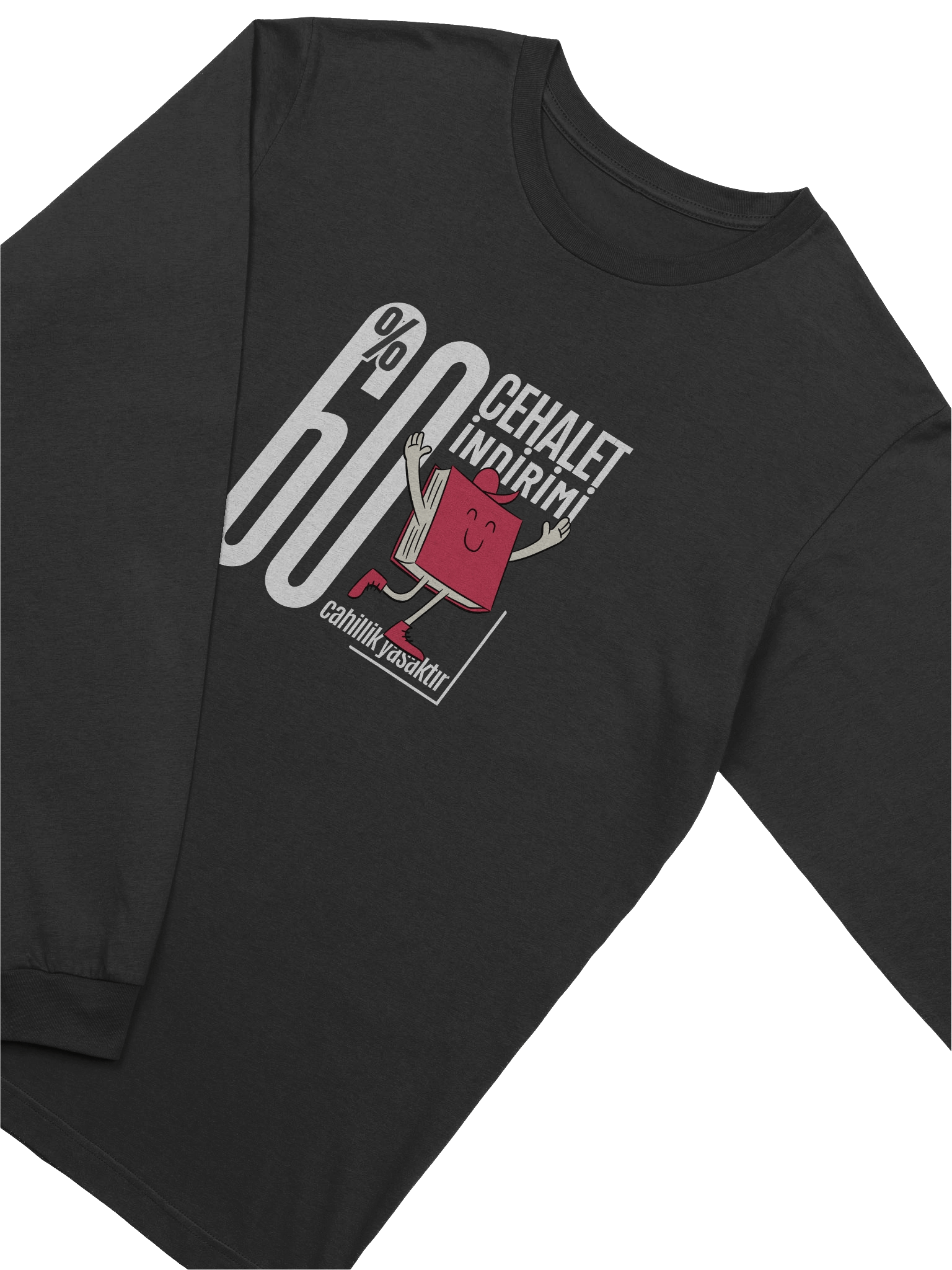 Bella+Canvas Süper Yumuşak Uzun Kollu Unisex Tişört | %60 Cehalet İndirimi Türkçe Tasarımlı Premium Stil product image (2)