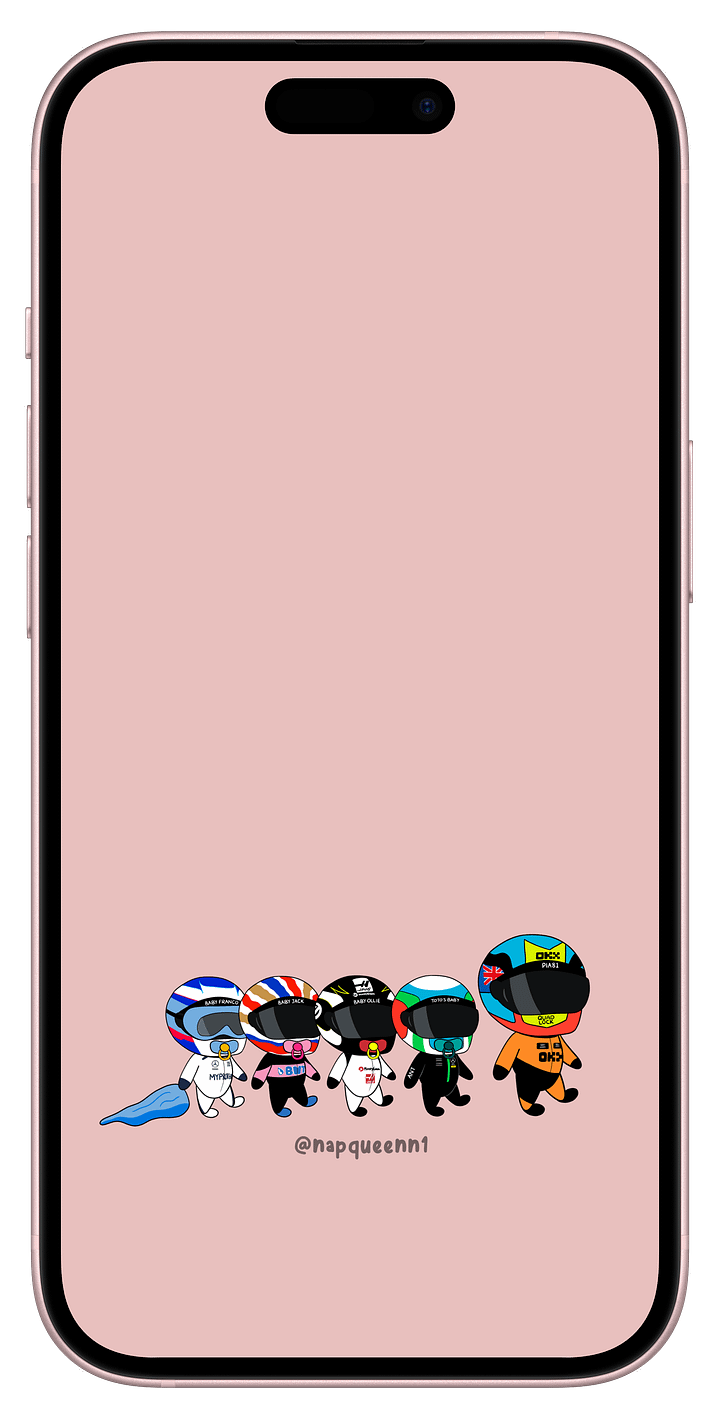 Babies (with Oscar) - Phone Wallpaper product image (1)