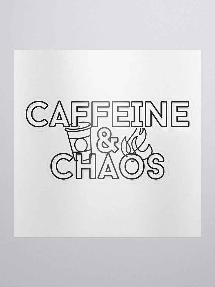 Caffeine & Chaos Kiss-Cut Sticker product image (1)